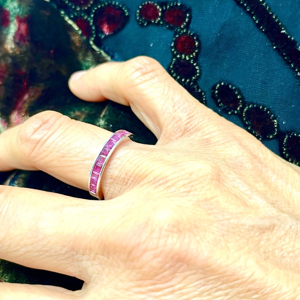Genuine Ruby 14KGP Ring - Picture 5 of 5